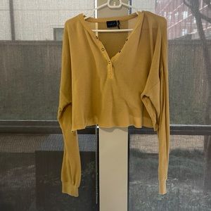 Yellow Urban Outfitters Crop Top